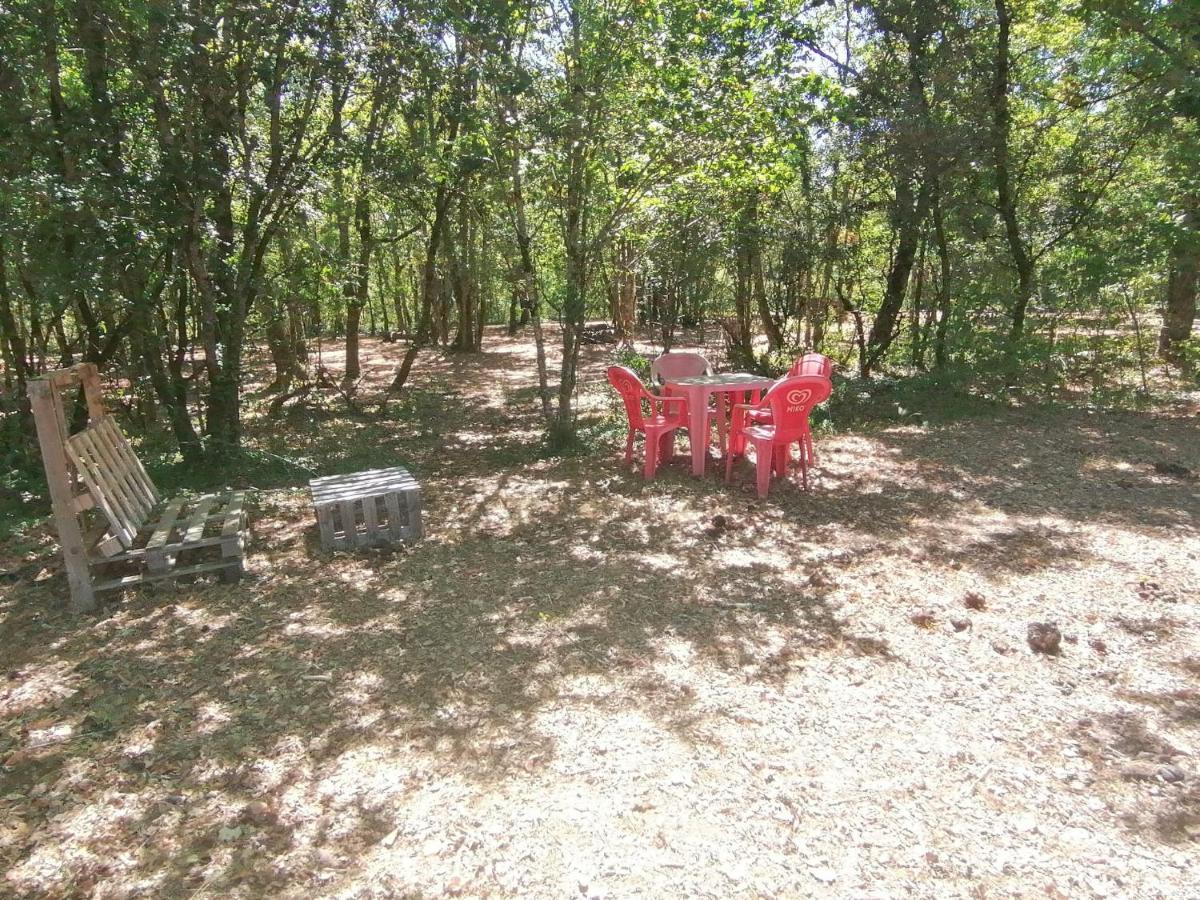 Emplacement Tente Camping Car Saint-Aubin-de-Nabirat Esterno foto